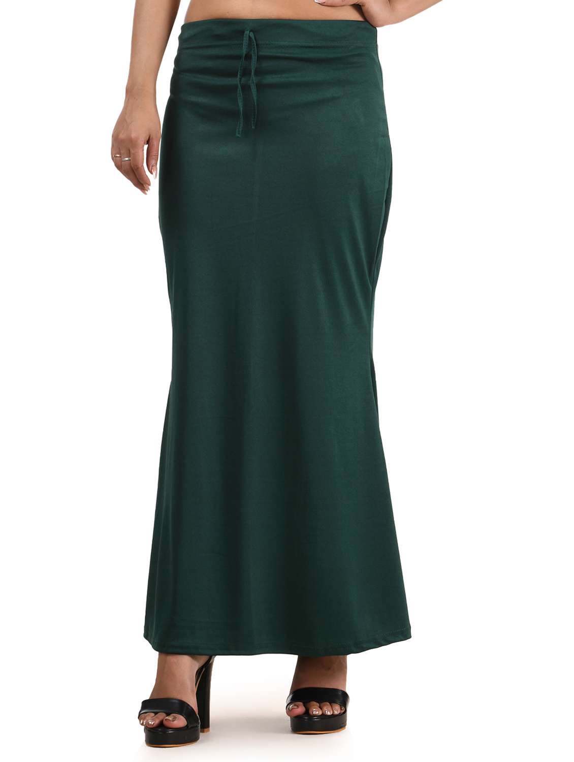 women solid mid rise saree shaper 