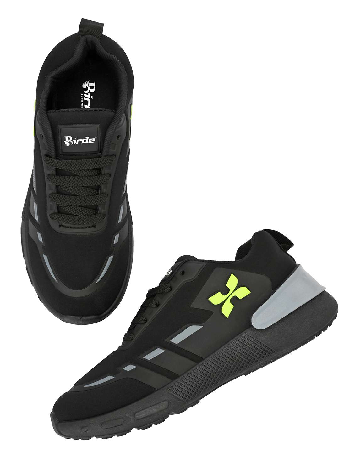 men black lace up sport shoe - 22086662 - Standard Image - 3