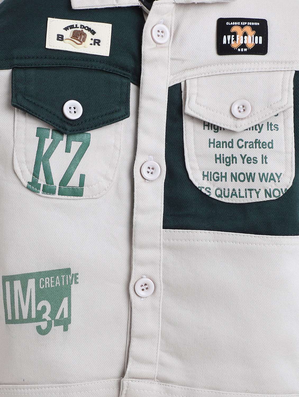 boys printed t-shirt and trouser with jacket set - 22086694 -  Standard Image - 5