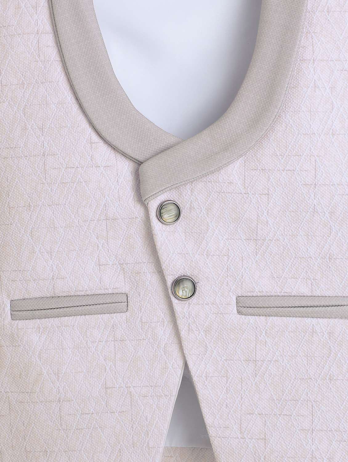 boys solid shirt and trouser with wasitcoat set - 22086698 -  Standard Image - 3