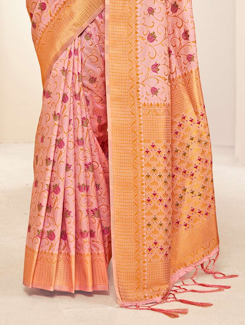 women self design banarasi saree with blouse - 22086708 -  Standard Image - 3