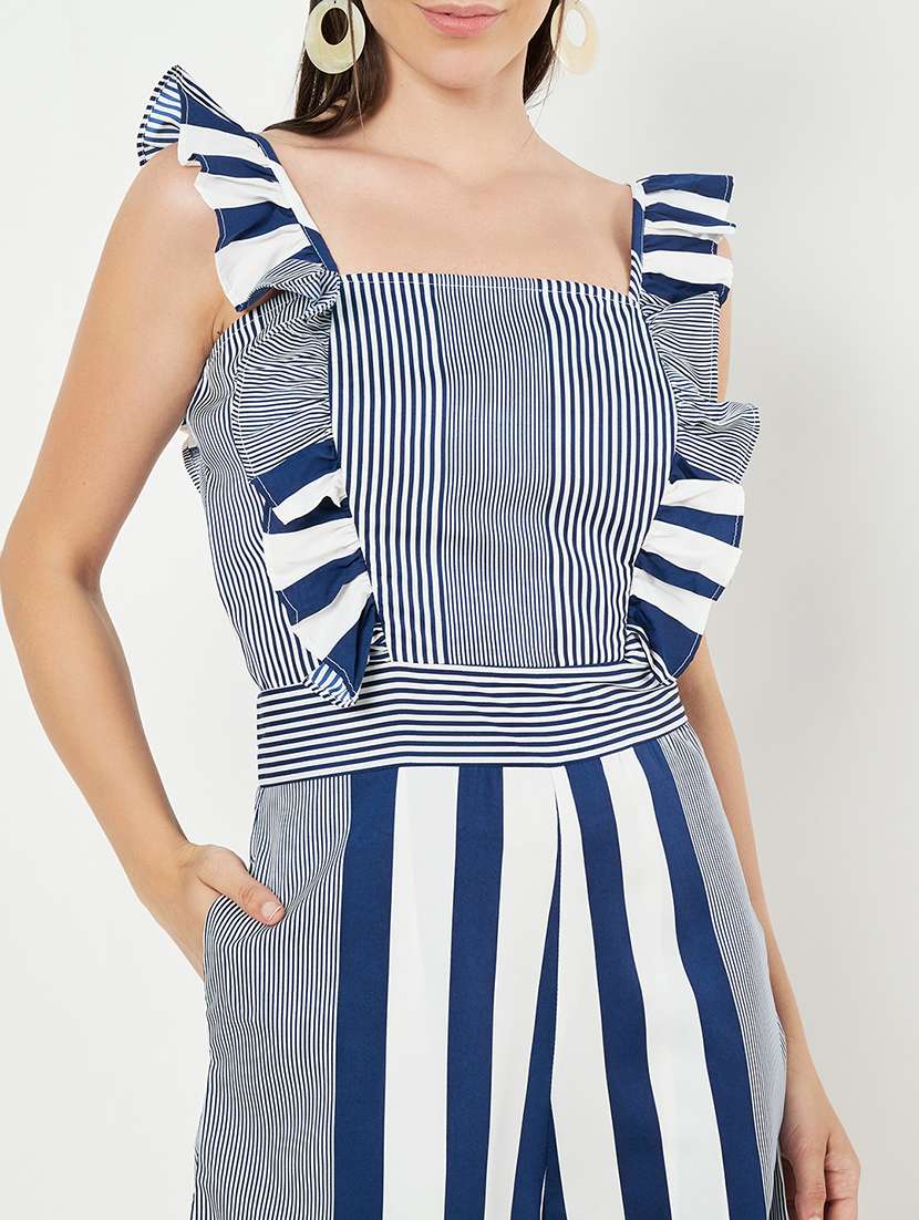 women striped sleeveless romper - 22086854 -  Standard Image - 5