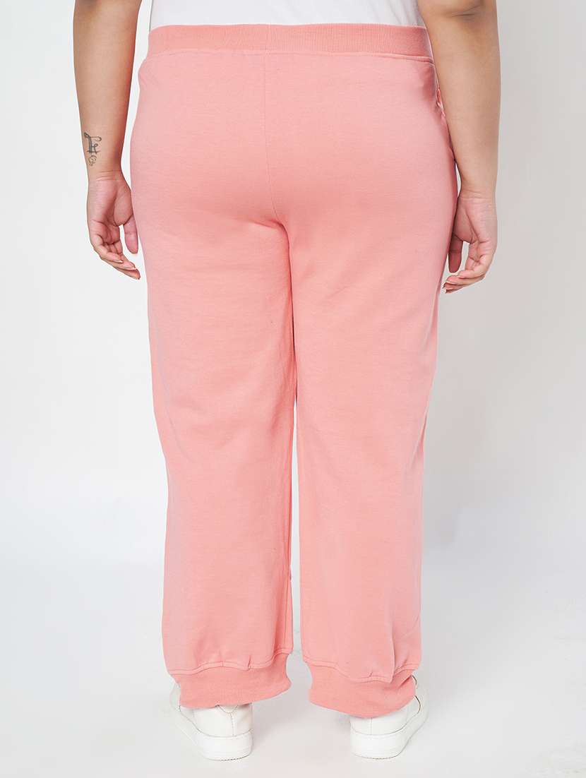 women plus size solid mid rise jogger - 22086856 -  Standard Image - 3