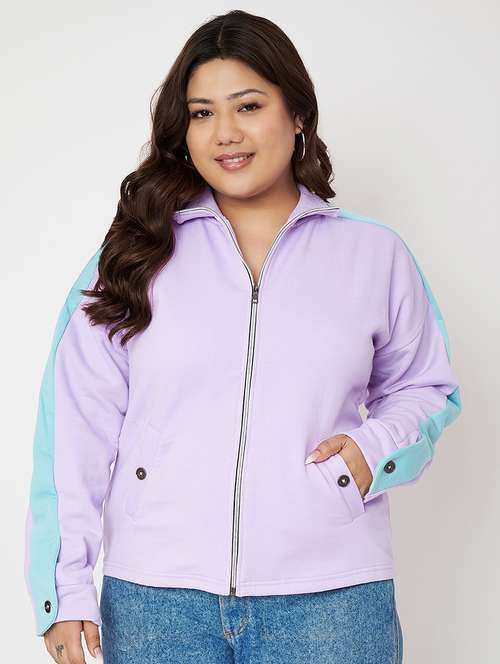 women plus size solid long sleeve sweatshirt - 22086883 -  Standard Image - 0