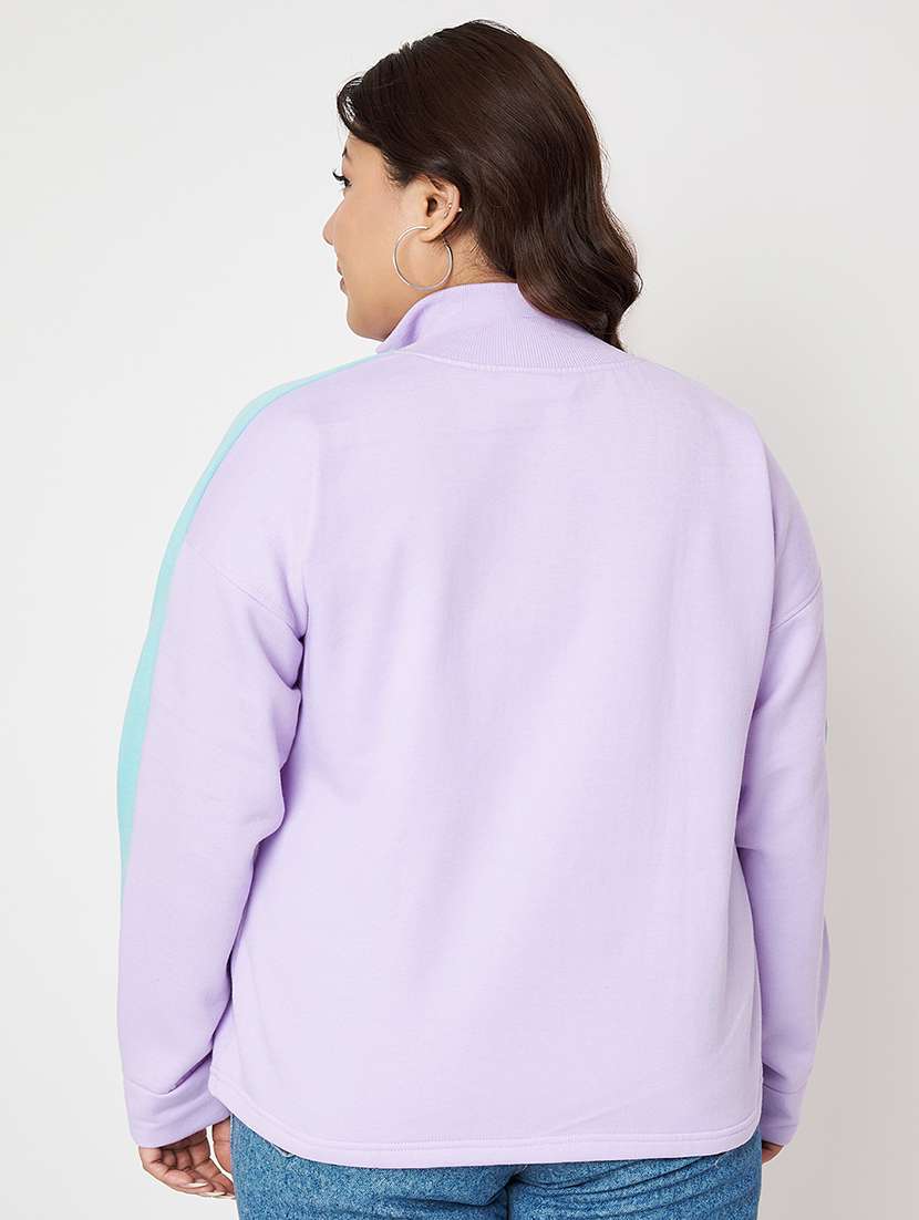 women plus size solid long sleeve sweatshirt - 22086883 -  Standard Image - 3