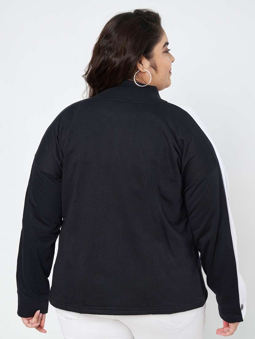 women plus size tapered long sleeve sweatshirt - 22086884 -  Standard Image - 3