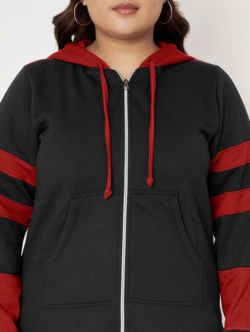 women plus size long sleeve hooded sweatshirt - 22086890 -  Standard Image - 5