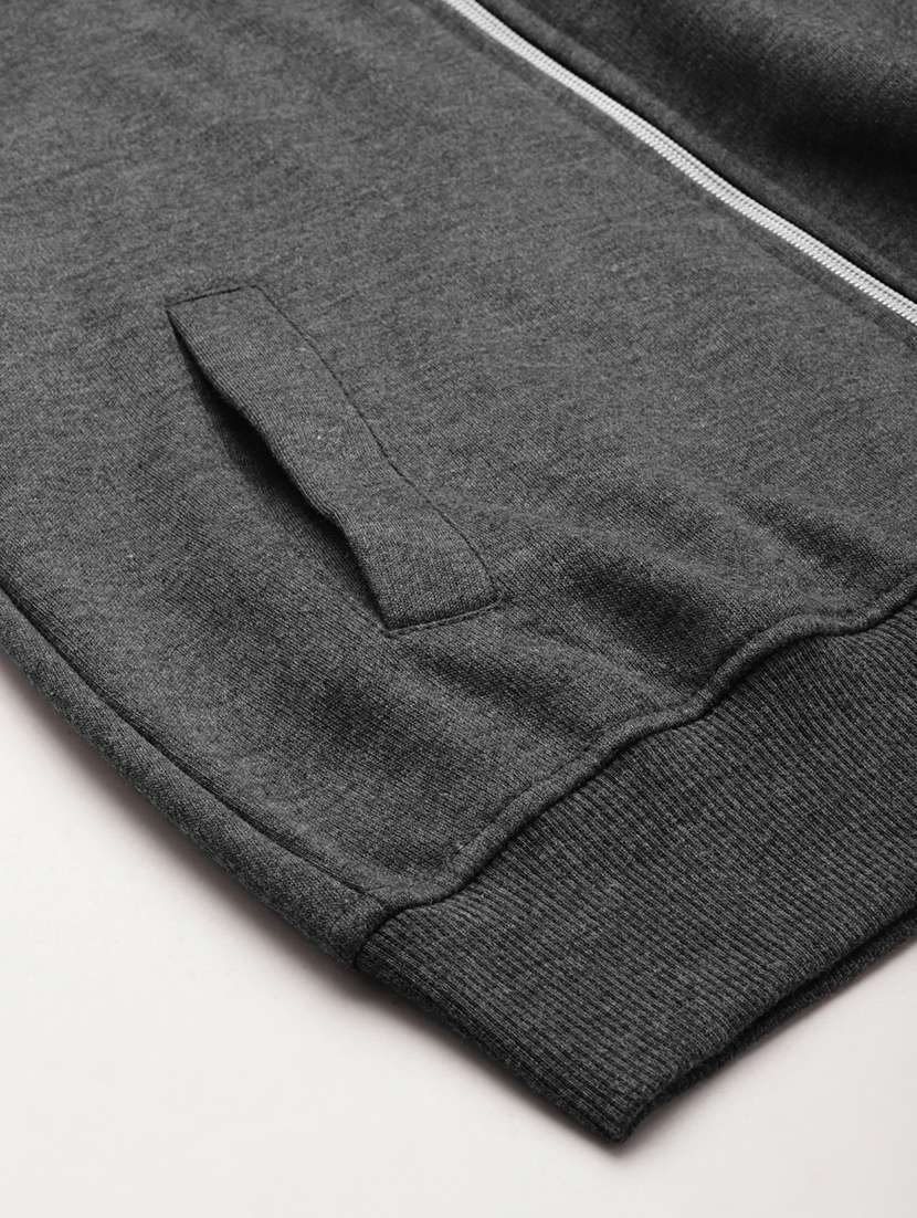 women solid long sleeve hooded sweatshirt - 22086949 -  Standard Image - 5