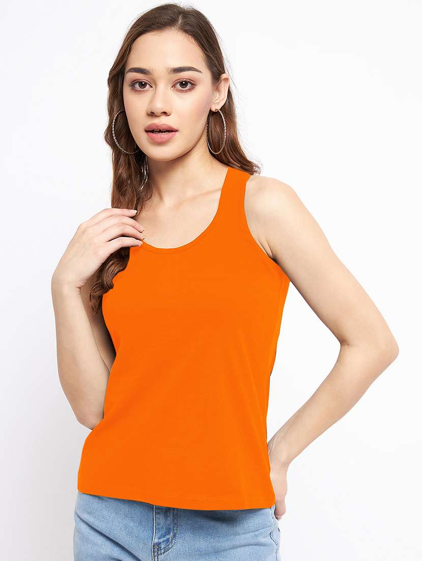 women solid sleeveless camisole