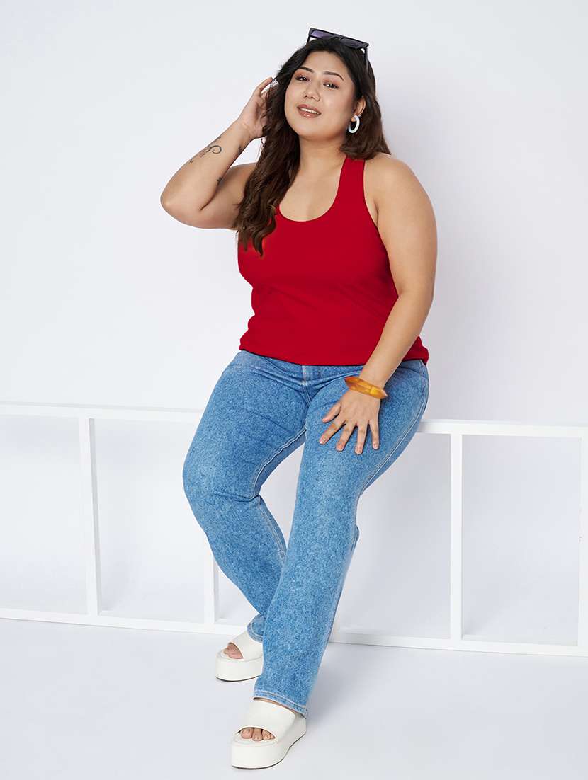 women plus size solid sleeveless camisole - 22087004 - Standard Image - 5
