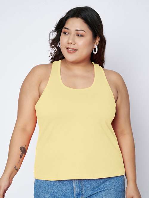 women plus size solid sleeveless camisole - 22087006 - Standard Image - 0