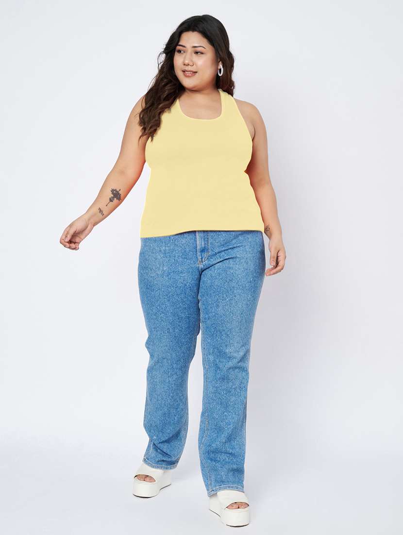 women plus size solid sleeveless camisole - 22087006 - Standard Image - 5