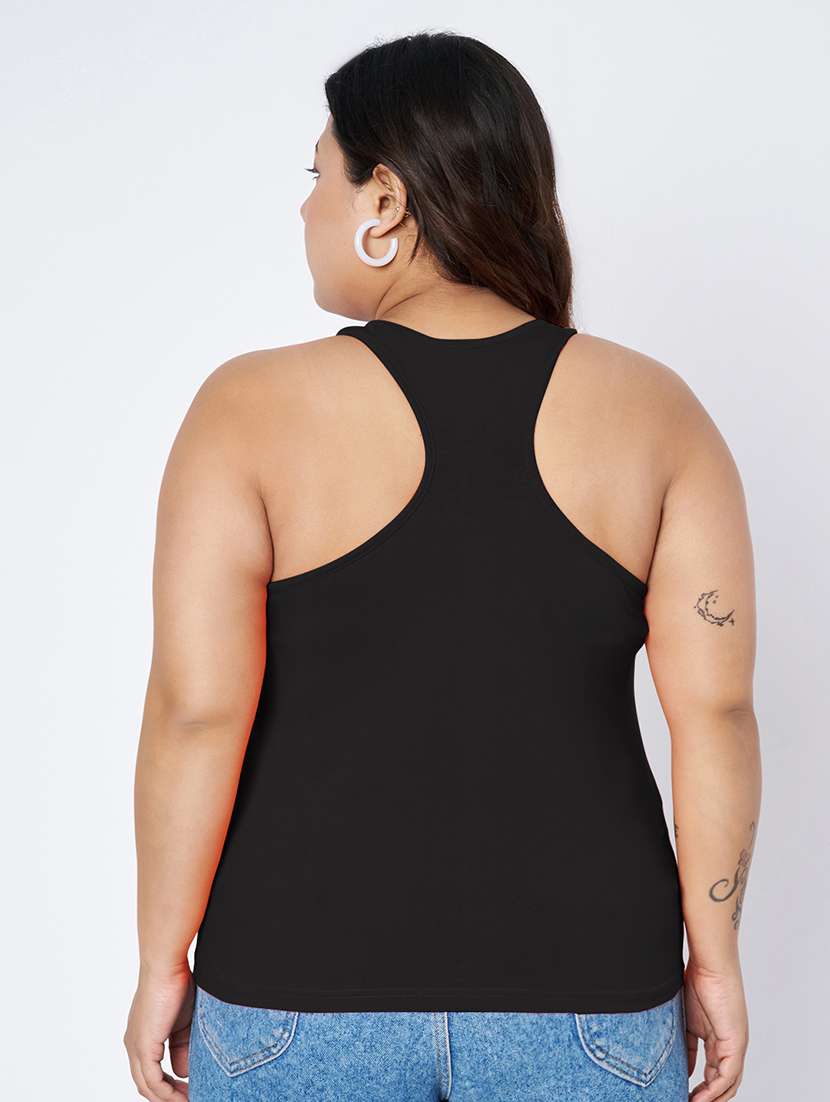women plus size solid sleeveless camisole - 22087007 - Standard Image - 3