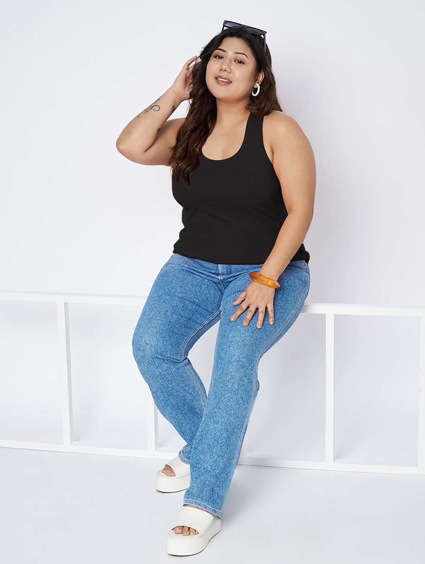 women plus size solid sleeveless camisole - 22087007 - Standard Image - 5