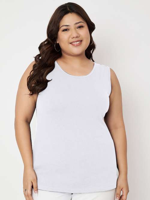 women plus size solid sleeveless camisole - 22087009 -  Standard Image - 0