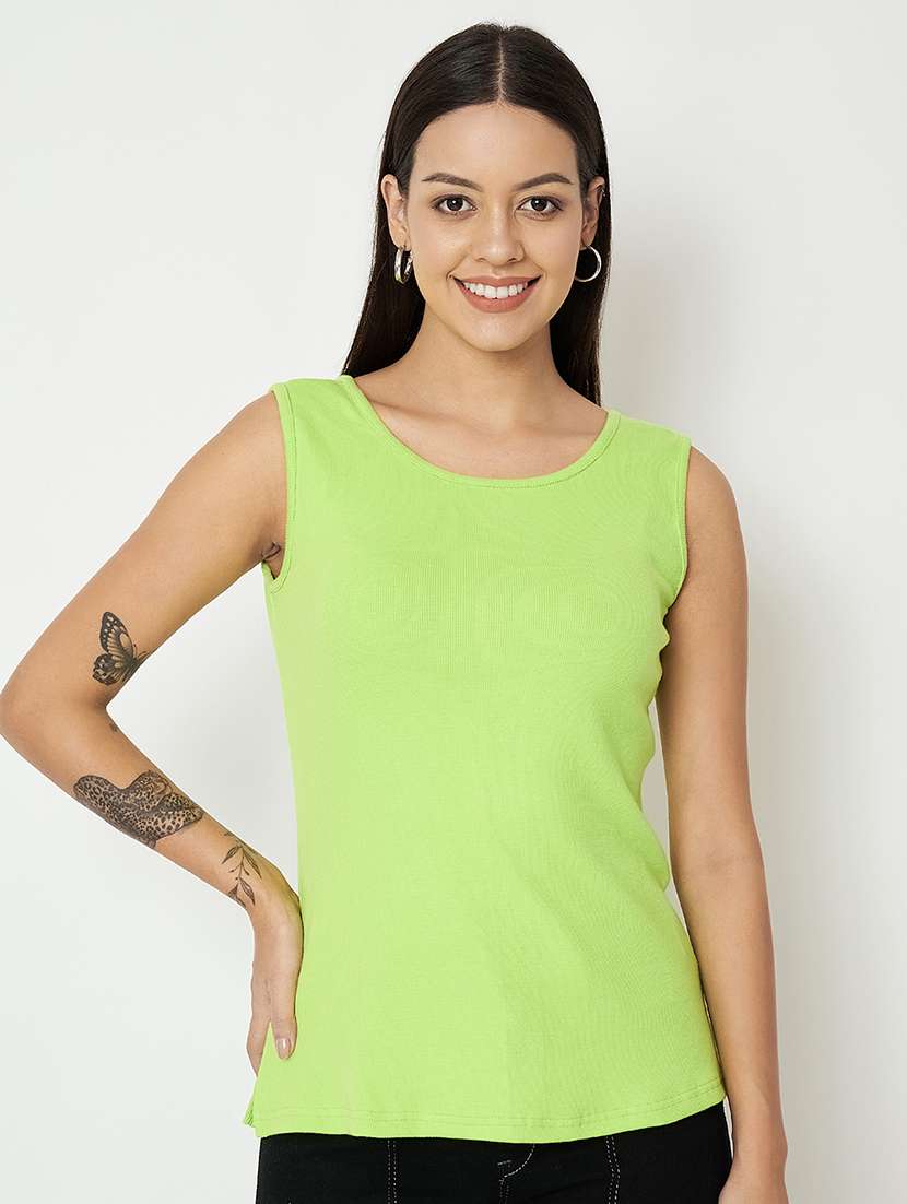 women solid sleeveelsss camisole