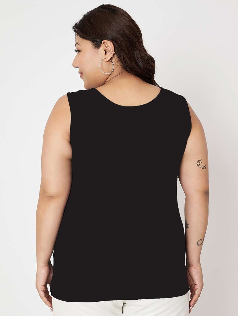 women solid sleeveelsss camisole - 22087016 - Standard Image - 3