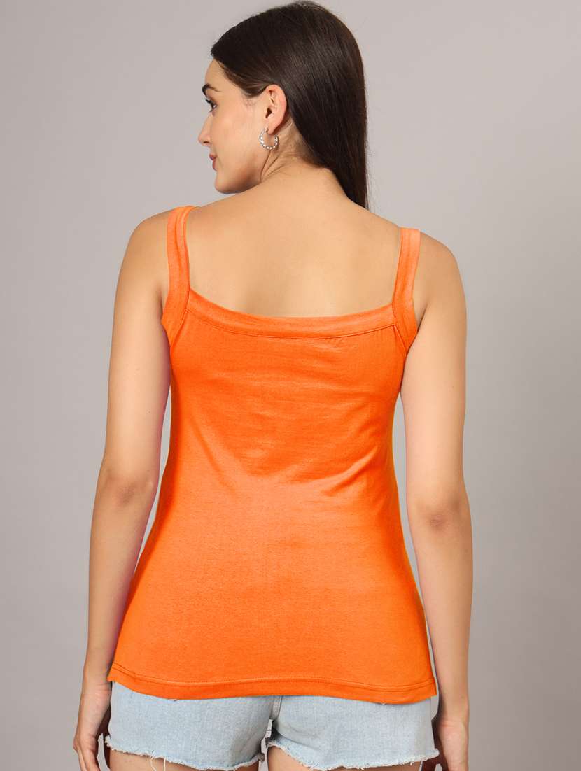 women solid sleeveelsss camisole - 22087017 - Standard Image - 3