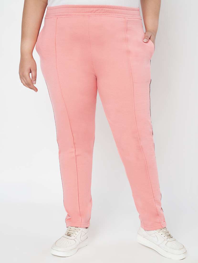 women plus size solid regular track pant - 22087028 -  Zoom Image - 0