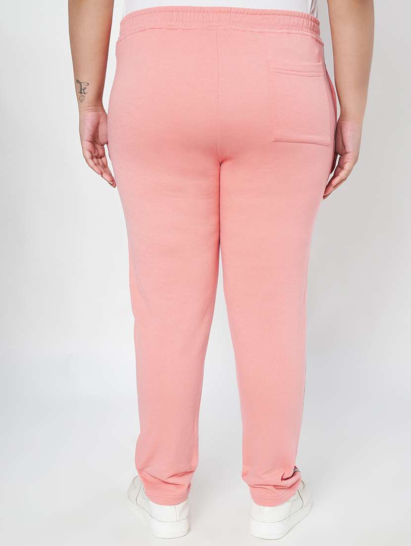 women plus size solid regular track pant - 22087028 -  Standard Image - 3