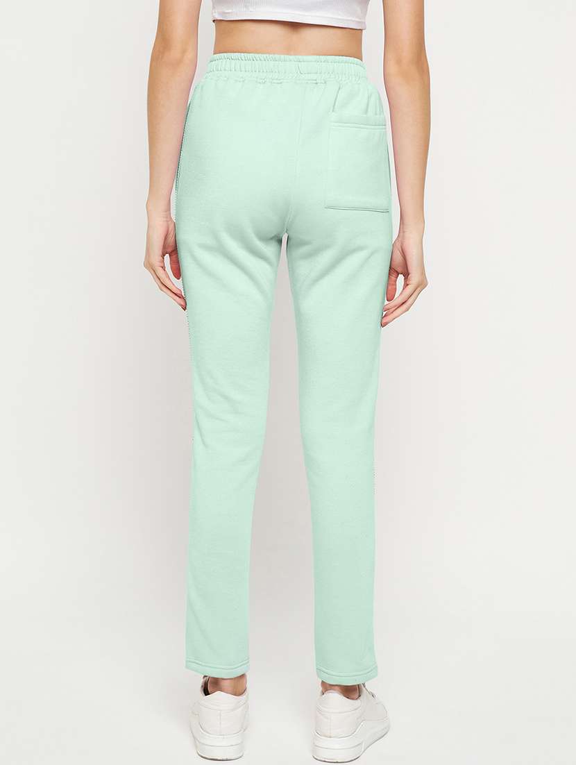 women solid mid rise regular fit track pant - 22087031 -  Standard Image - 3