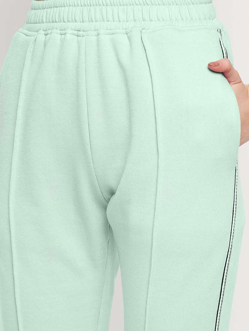 women solid mid rise regular fit track pant - 22087031 -  Standard Image - 5