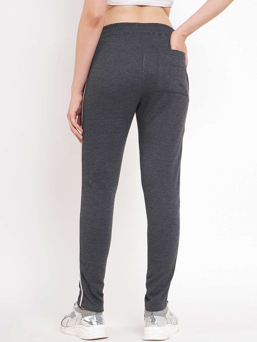 women solid mid rise yoga pants - 22087034 -  Standard Image - 3