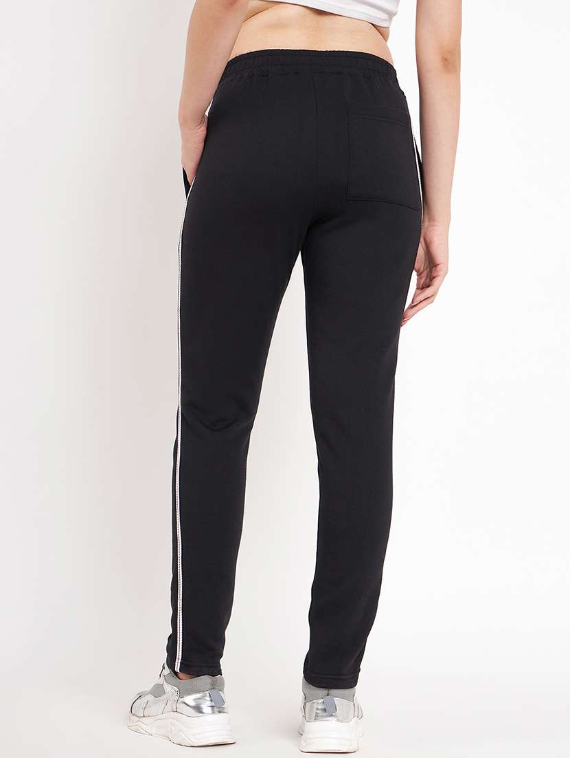 women solid mid rise yoga pants - 22087036 - Standard Image - 3