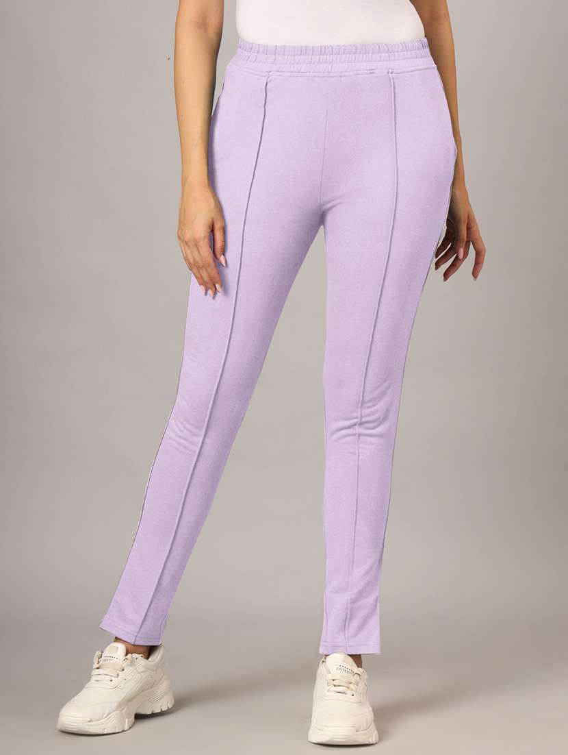 women solid mid rise yoga pants