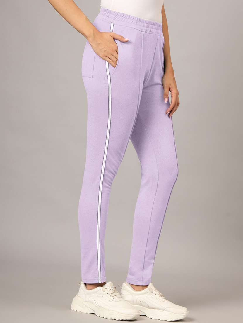women solid mid rise yoga pants - 22087038 -  Standard Image - 3