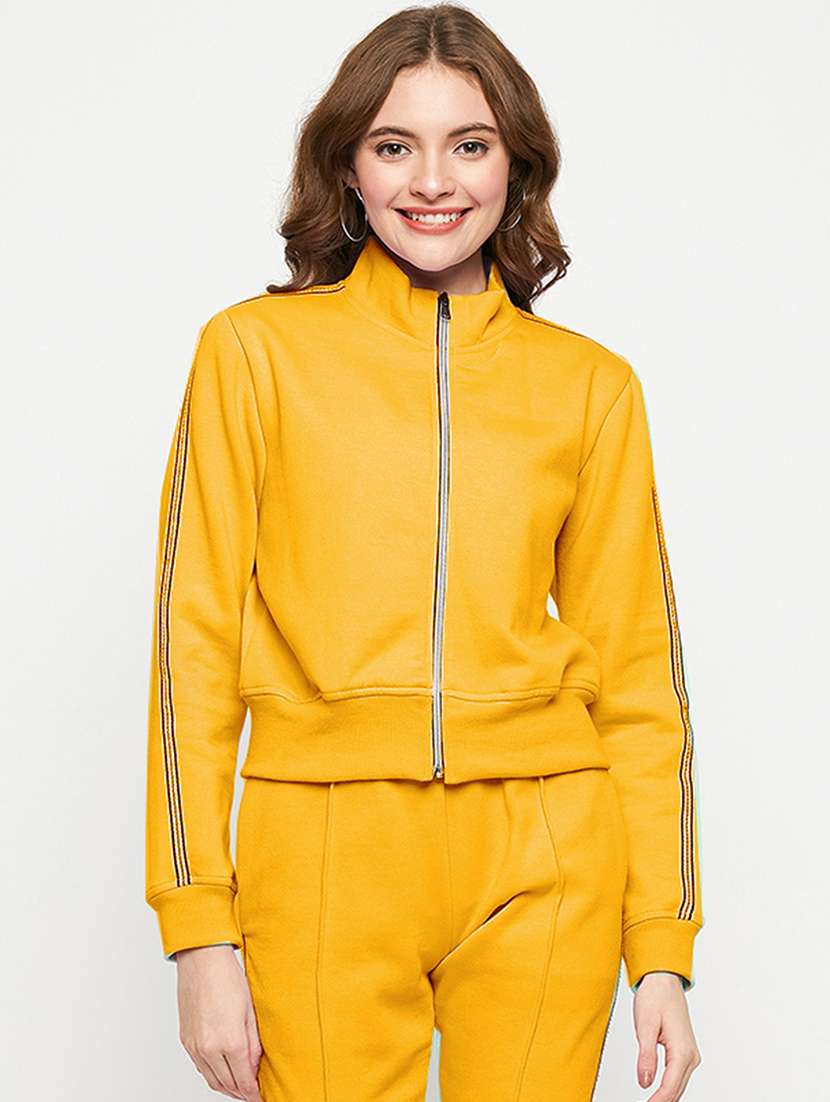 women solid long sleeve long sleeve jacket