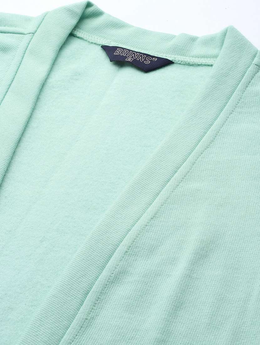 women solid long sleeve shrug - 22087080 -  Standard Image - 5