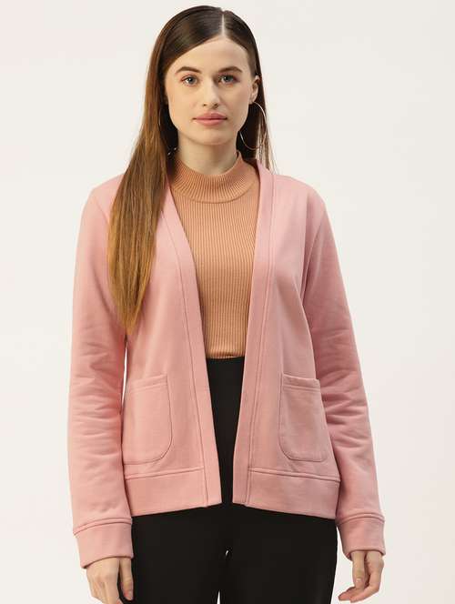 women solid long sleeve shrug - 22087082 -  Standard Image - 0