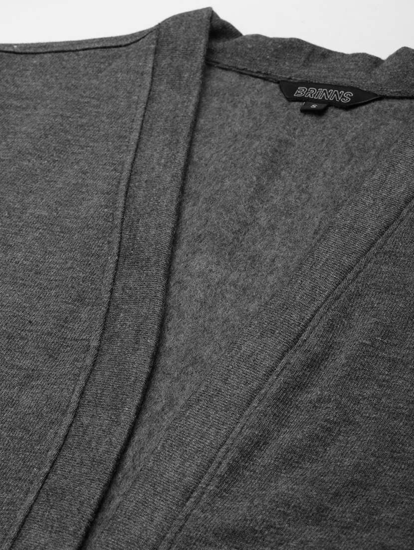 women solid long sleeve shrug - 22087086 -  Standard Image - 5