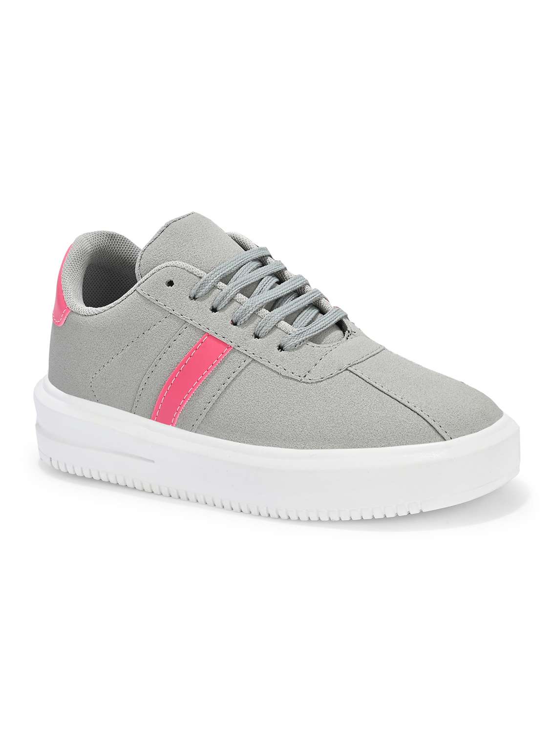 women grey lace-up sports shoe - 22087176 - Standard Image - 3