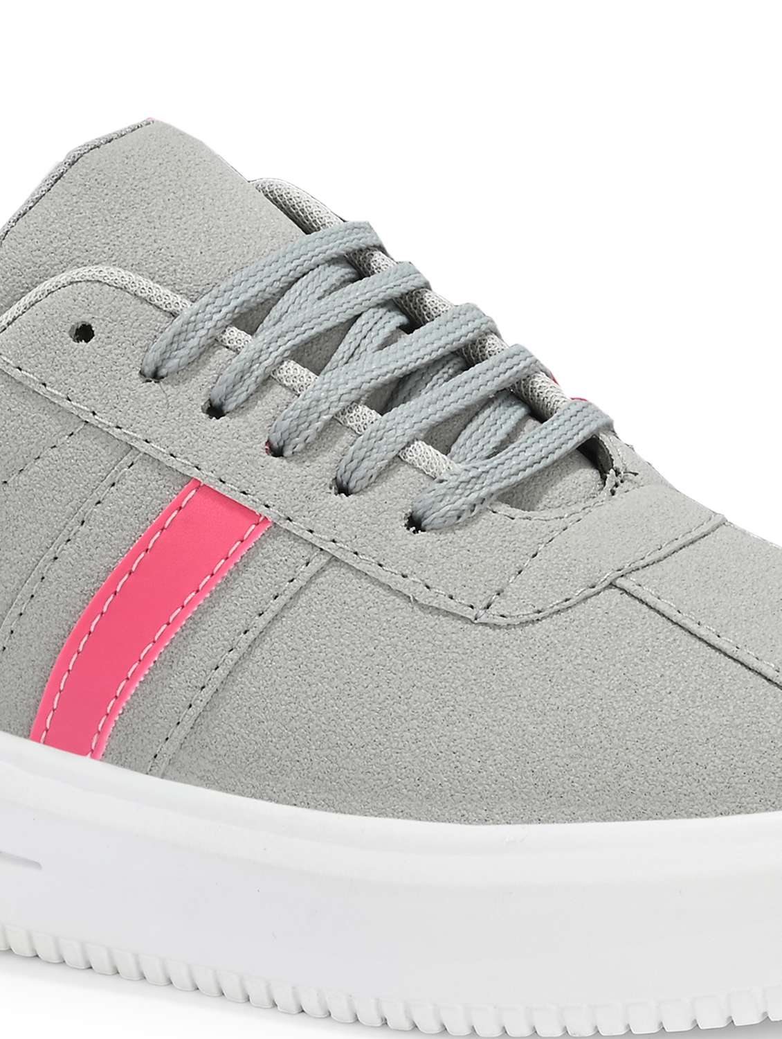women grey lace-up sports shoe - 22087176 - Standard Image - 5
