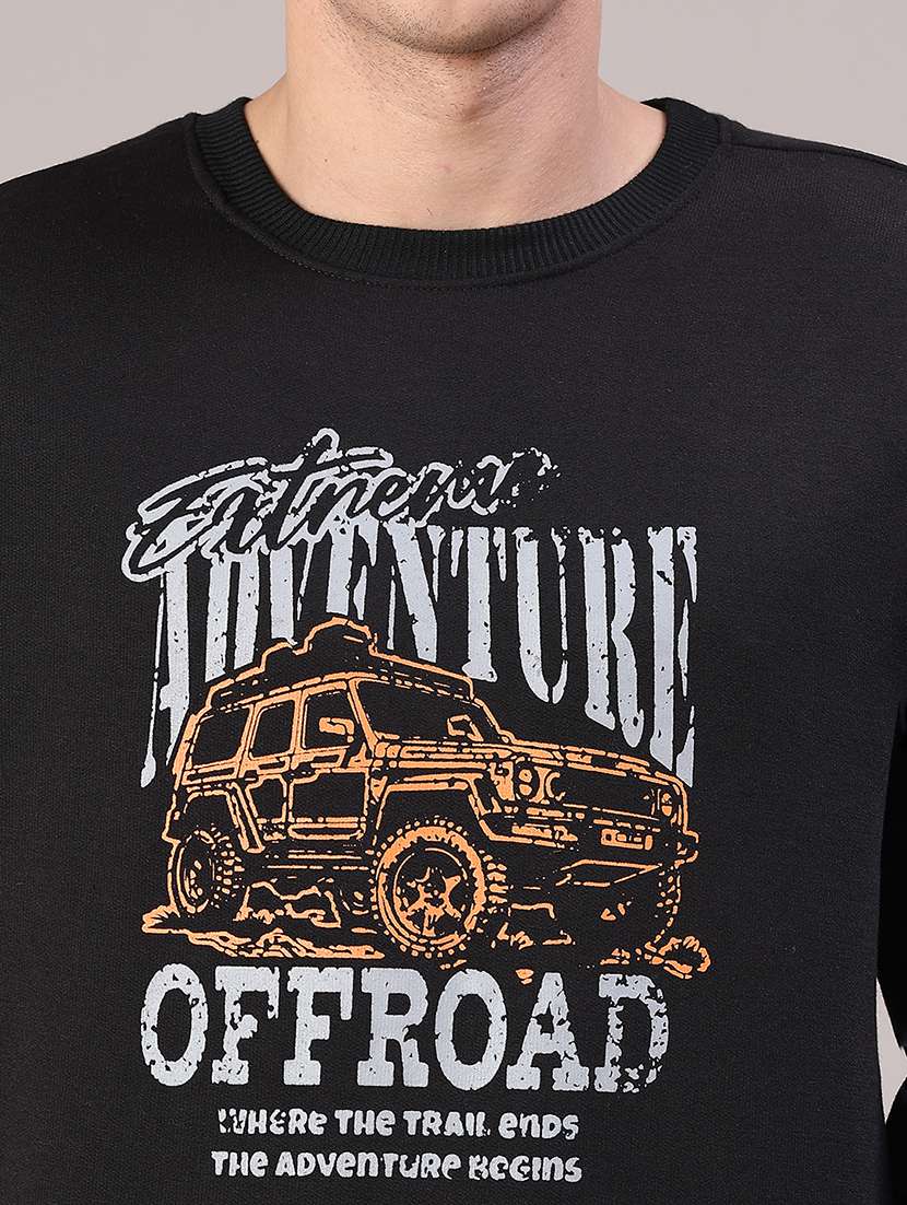 men printed long sleeve sweatshirt - 22087398 -  Standard Image - 5