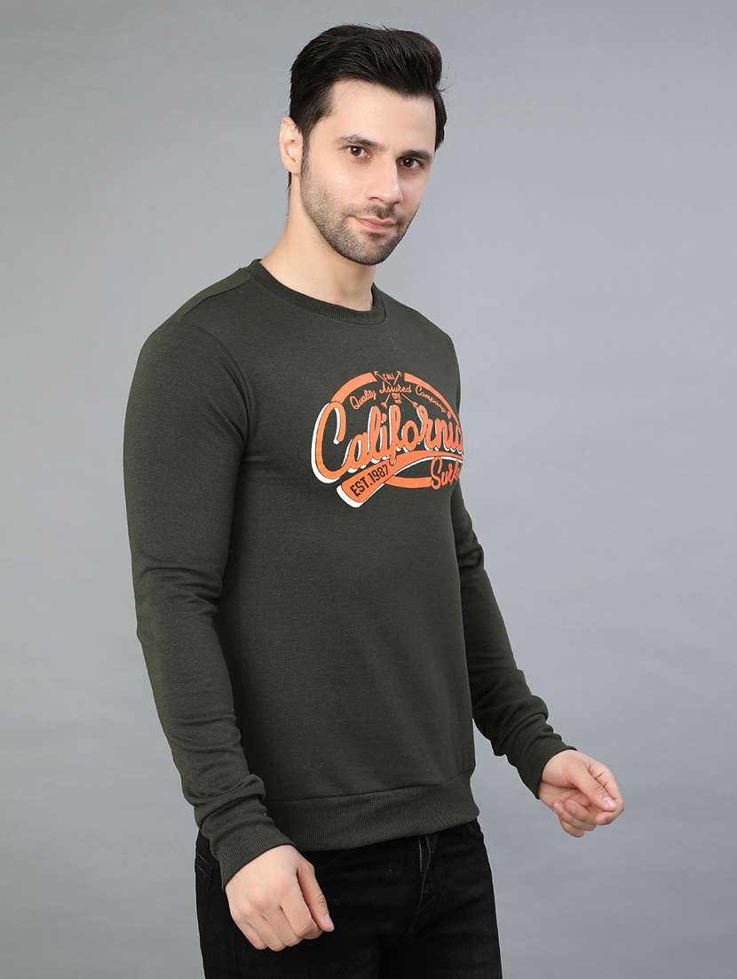 men printed long sleeve sweatshirt - 22087399 -  Standard Image - 3