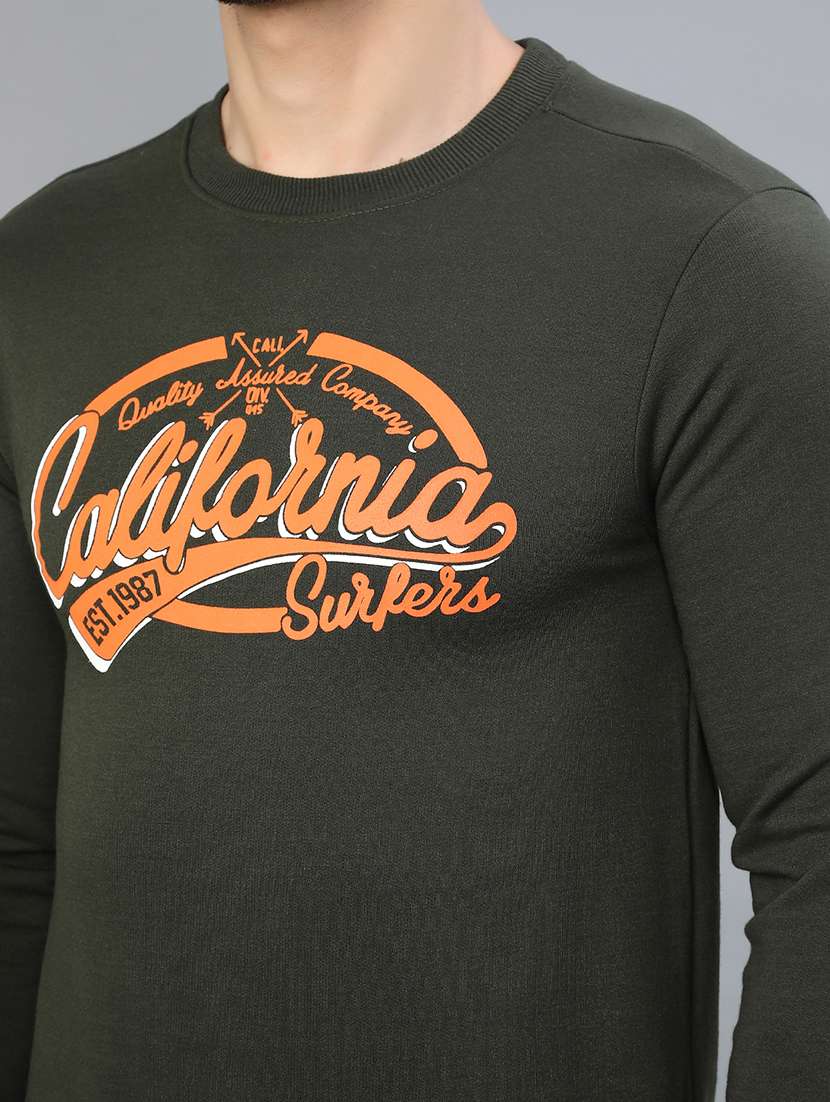 men printed long sleeve sweatshirt - 22087399 -  Standard Image - 5