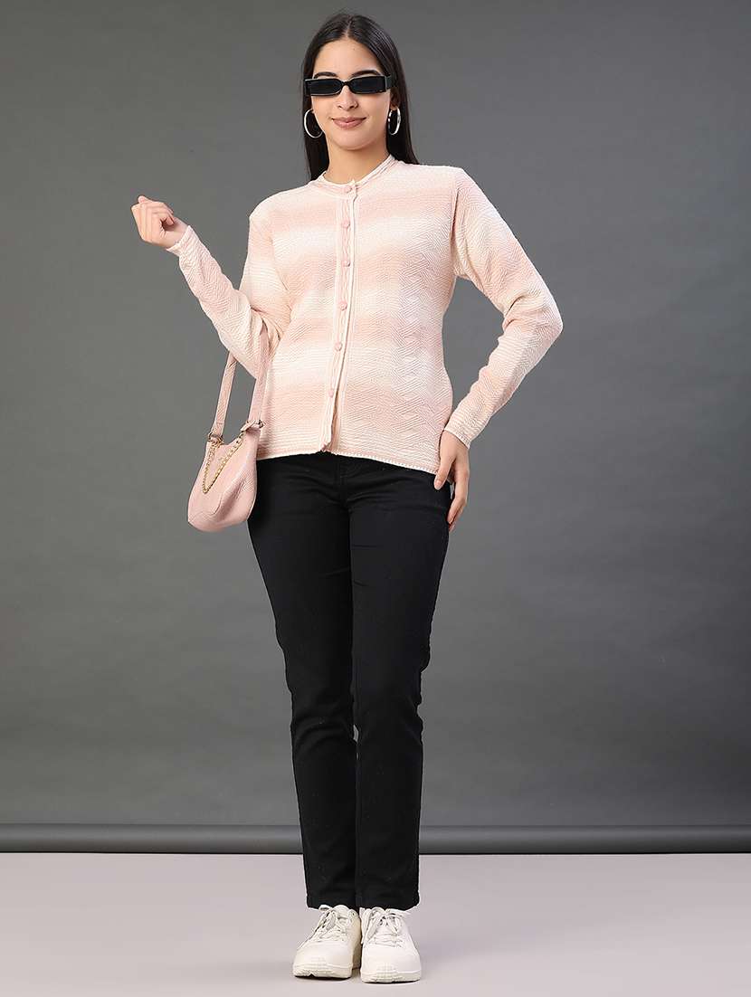 women self design long sleeve cardigan - 22087408 -  Standard Image - 5