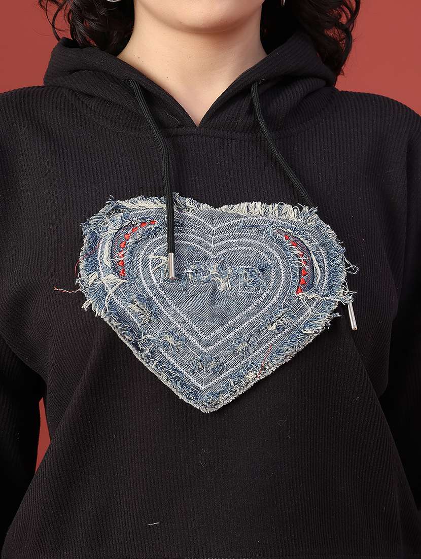 women printed long sleeve hooded sweatshirt - 22087524 -  Standard Image - 5