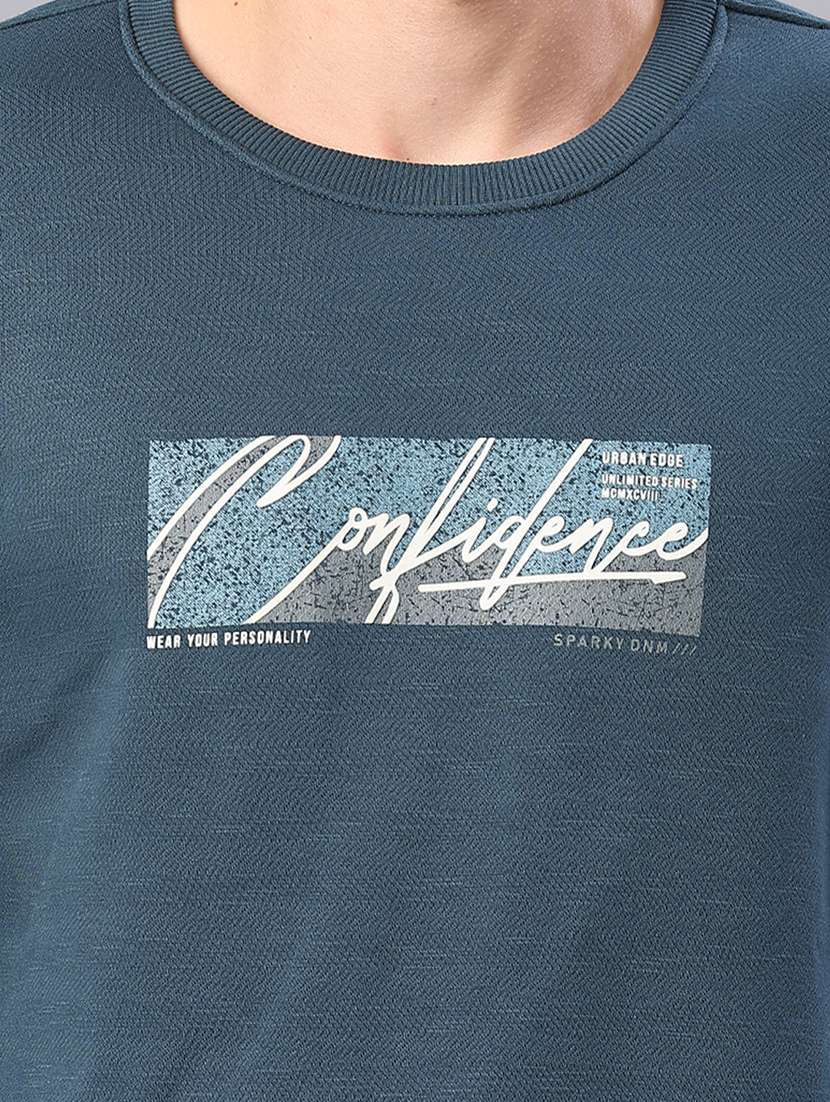 men chest print long sleeve regular fit sweatshirt - 22087575 -  Standard Image - 5