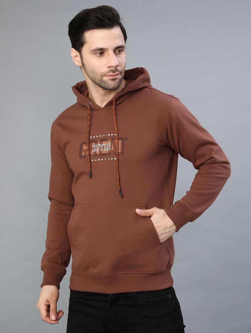 men chest print long sleeve regular fit sweatshirt - 22087585 -  Standard Image - 3