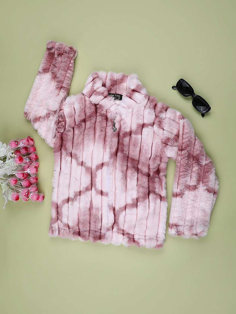 girls printed long sleeve jacket