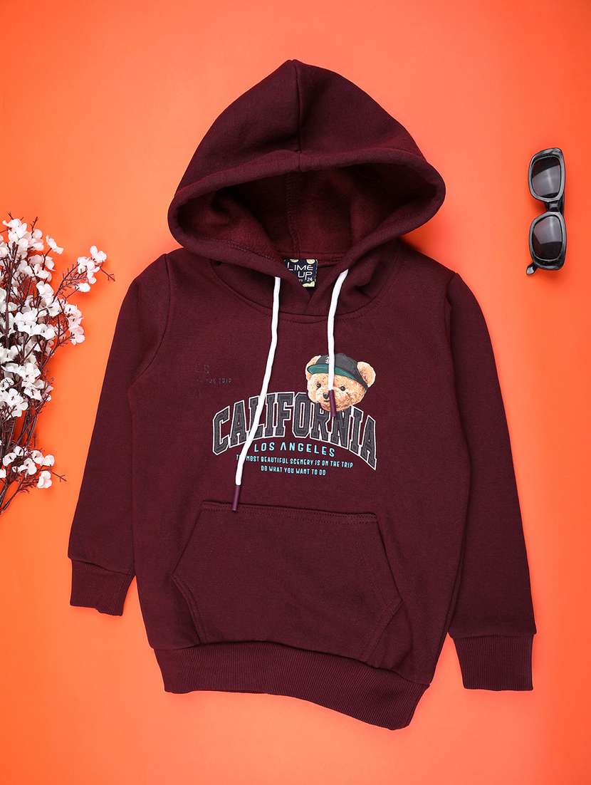 boys front & back print long sleeve sweatshirt