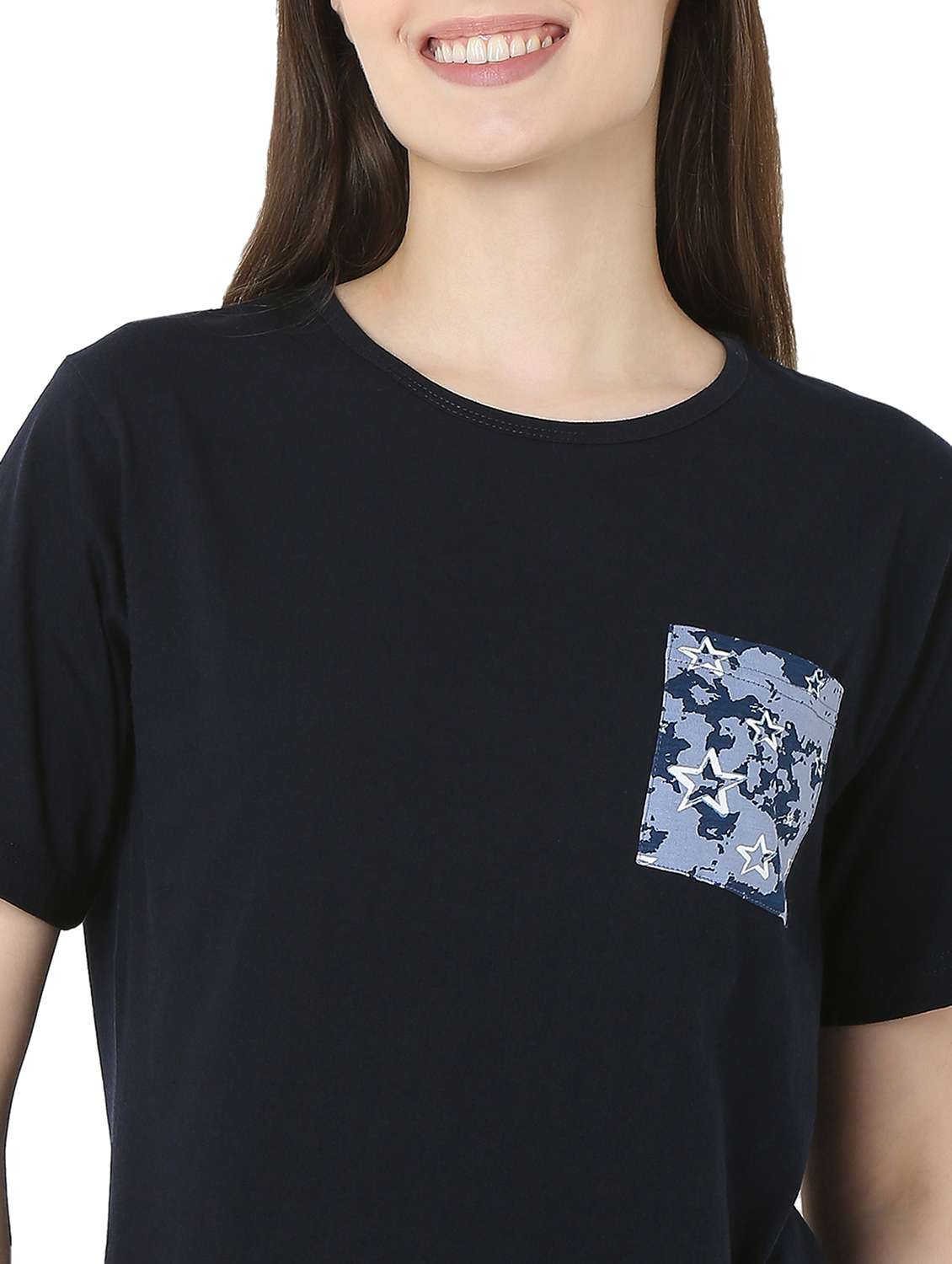 navy blue cotton pyjama set nightwear - 22087927 -  Standard Image - 5