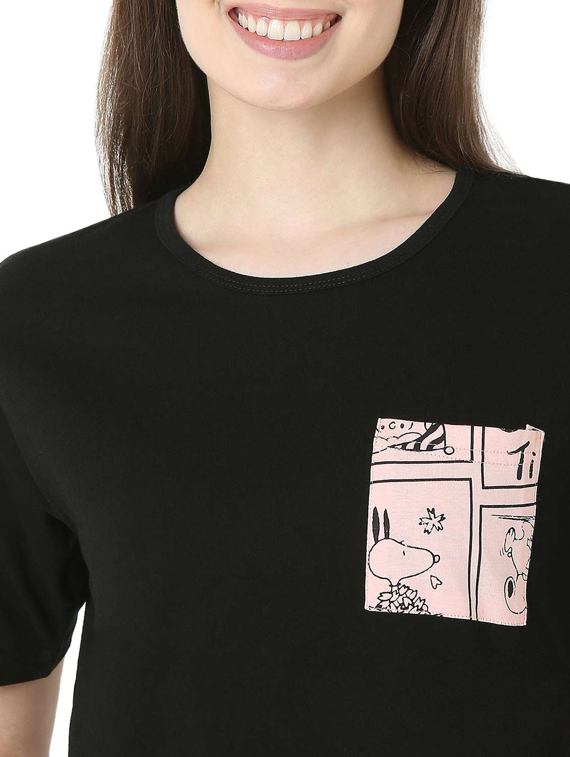 black cotton pyjama set nightwear - 22087930 -  Standard Image - 5