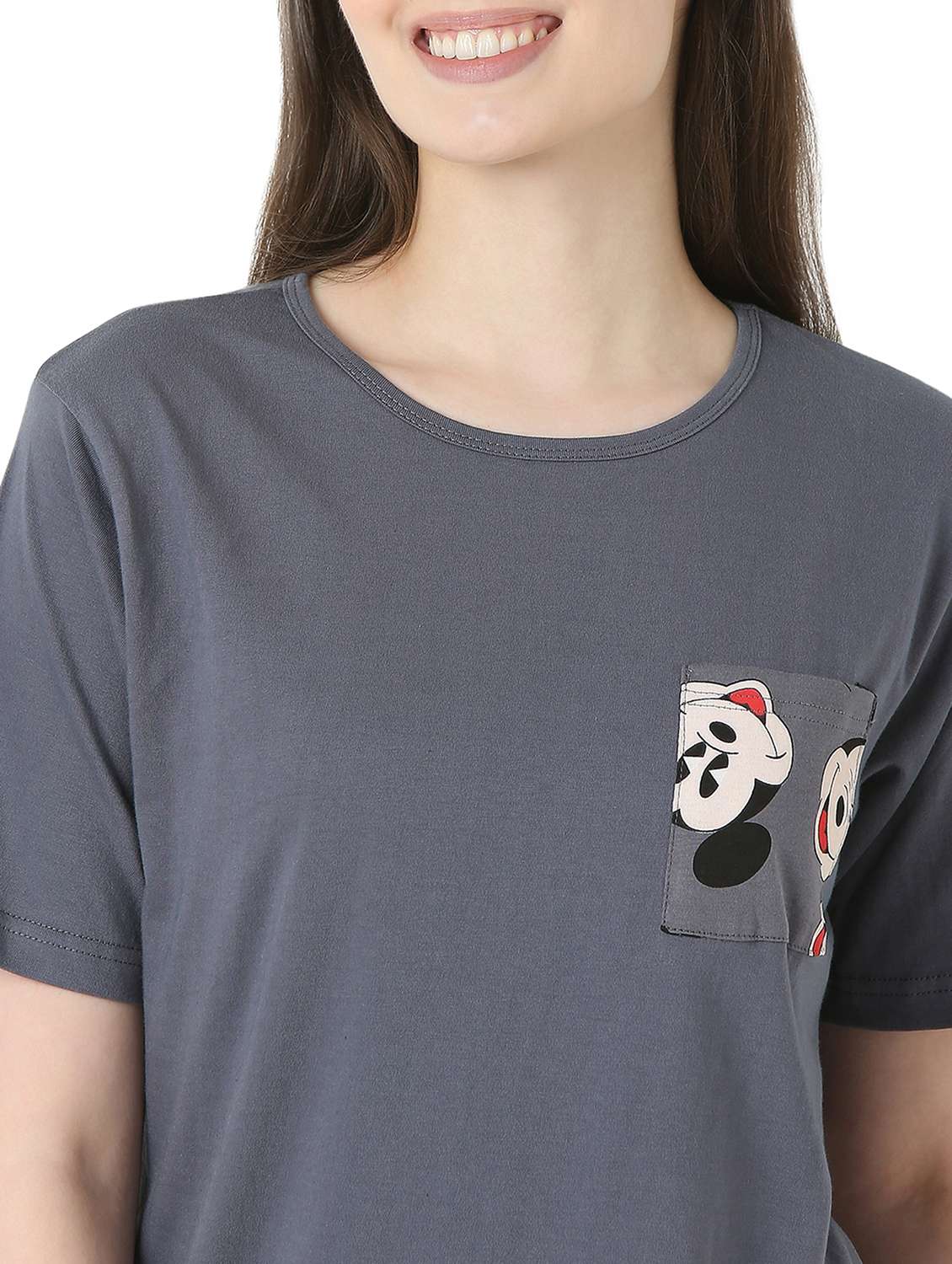 grey cotton pyjama set nightwear - 22087931 -  Standard Image - 5