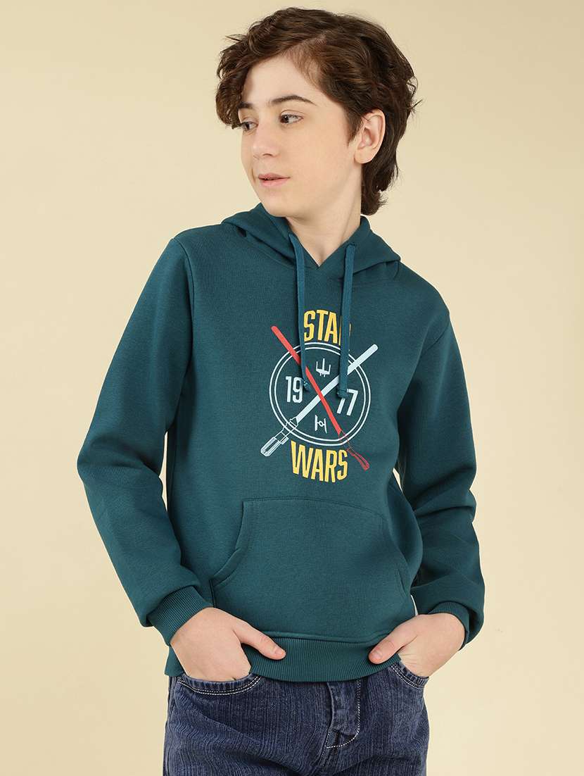 boys front print long sleeve sweatshirt