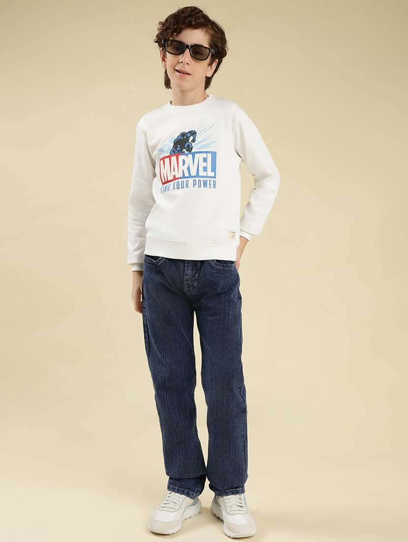 boys front print long sleeve sweatshirt - 22087963 - Standard Image - 5